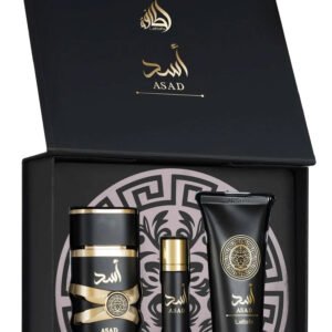 Lattafa Gift Set – Asad 100Ml – 12ml – Shower Gel